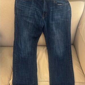 Lucky Brand Men's Dark Blue Straight Jeans
